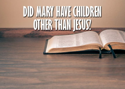 TW Answers: Did Mary Have Children Other Than Jesus?